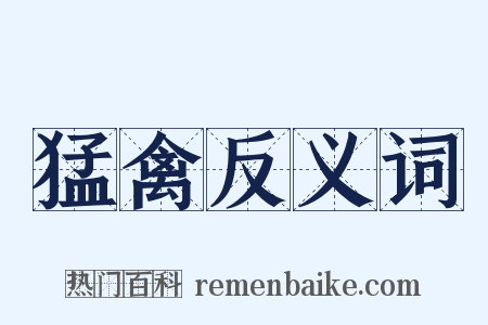 猛禽反义词是什么意思的图片